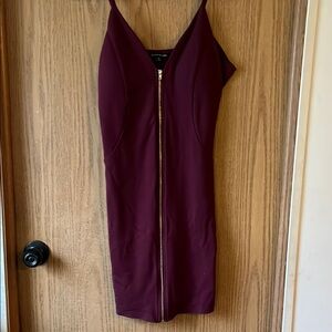 Burgundy Bodycon Dress